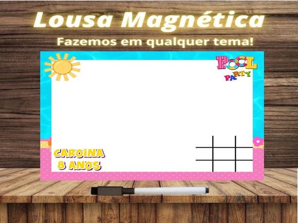 Lousa Magnética + Jogo da Velha Pool Party com Embalagem