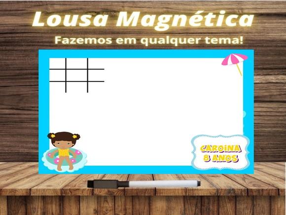 Lousa Magnética + Jogo da Velha Pool Party com Embalagem
