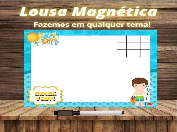 Lousa Magnética + Jogo da Velha Pool Party com Embalagem