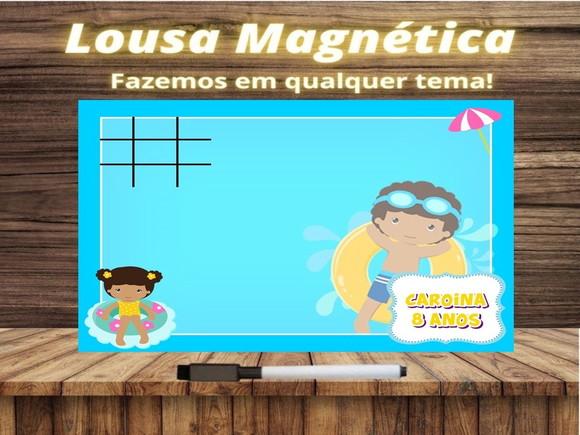 Lousa Magnética + Jogo da Velha Pool Party com Embalagem