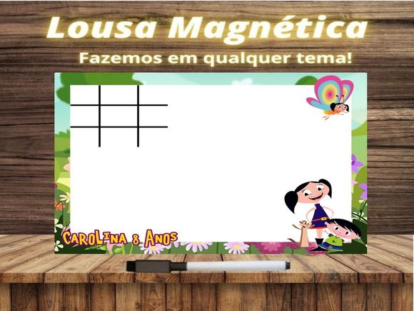 Lousa Magnética + Jogo da Velha Show da Luna com Embalagem