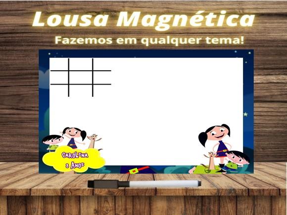 Lousa Magnética + Jogo da Velha Show da Luna com Embalagem