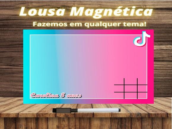Lousa Magnética + Jogo da Velha Tik Tok com Embalagem