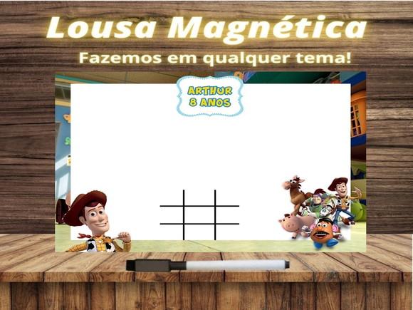 Lousa Magnética + Jogo da Velha Toy Story com Embalagem