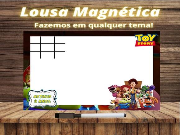 Lousa Magnética + Jogo da Velha Toy Story com Embalagem