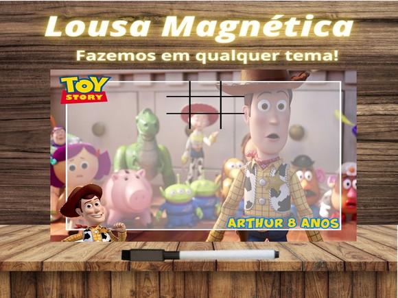 Lousa Magnética + Jogo da Velha Toy Story com Embalagem