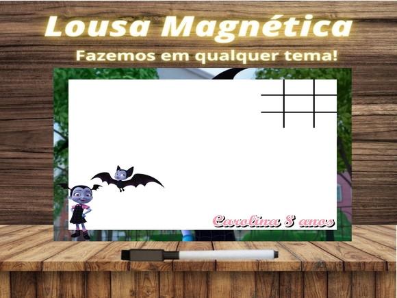 Lousa Magnética + Jogo da Velha Vampirina com Embalagem