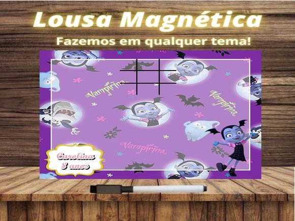 Lousa Magnética + Jogo da Velha Vampirina com Embalagem