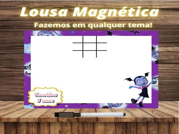 Lousa Magnética + Jogo da Velha Vampirina com Embalagem