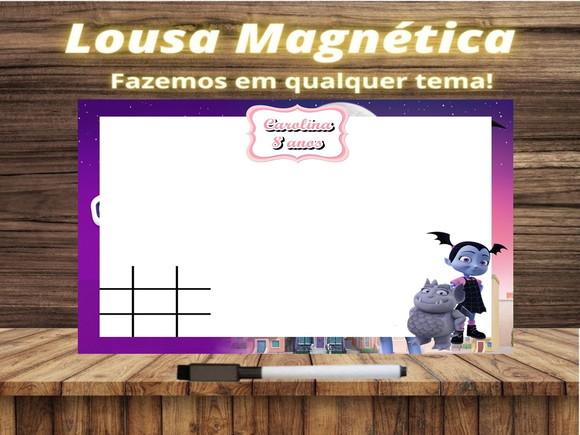 Lousa Magnética + Jogo da Velha Vampirina com Embalagem