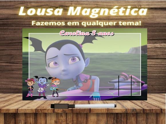 Lousa Magnética + Jogo da Velha Vampirina com Embalagem