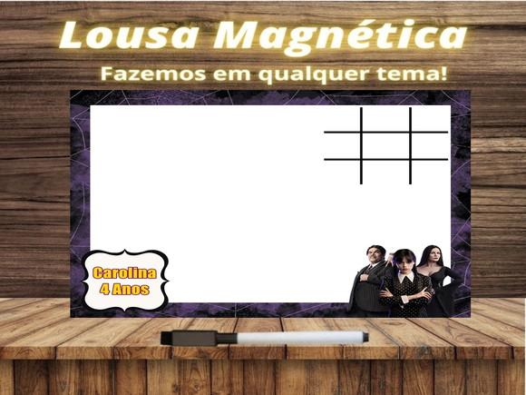 Lousa Magnética + Jogo da Velha Wandinha com Embalagem