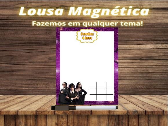 Lousa Magnética + Jogo da Velha Wandinha com Embalagem