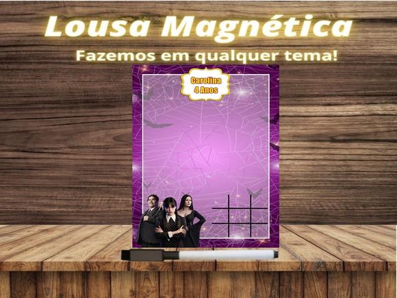 Lousa Magnética + Jogo da Velha Wandinha com Embalagem
