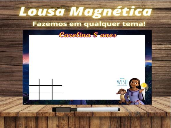 Lousa Magnética + Jogo da Velha Wish com Embalagem