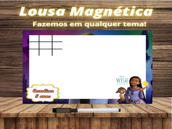 Lousa Magnética + Jogo da Velha Wish com Embalagem