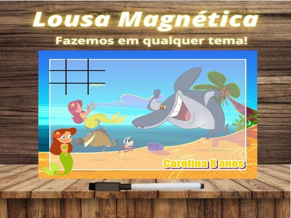 Lousa Magnética + Jogo da Velha Zig & Sharko com Embalagem