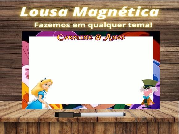 Lousa Magnética Alice no País das Maravilhas com Embalagem