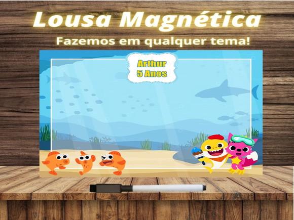 Lousa Magnética Baby Shark com Embalagem