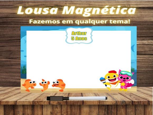Lousa Magnética Baby Shark com Embalagem