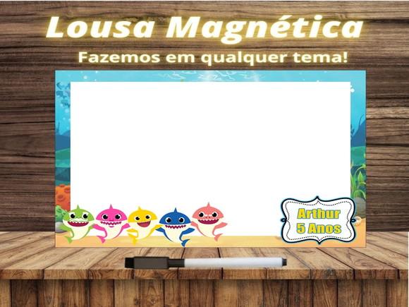 Lousa Magnética Baby Shark com Embalagem