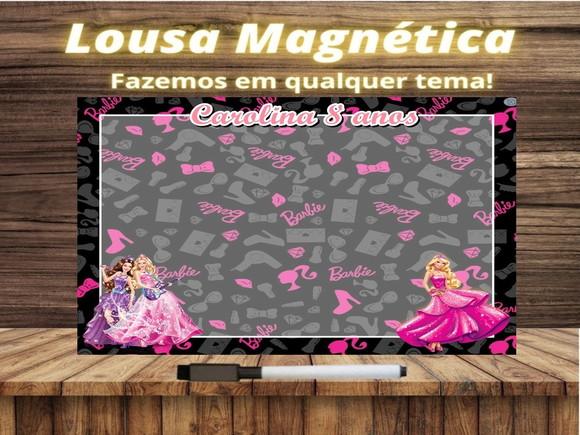 Lousa Magnética Barbie com Embalagem