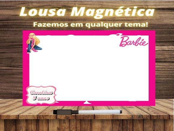 Lousa Magnética Barbie com Embalagem