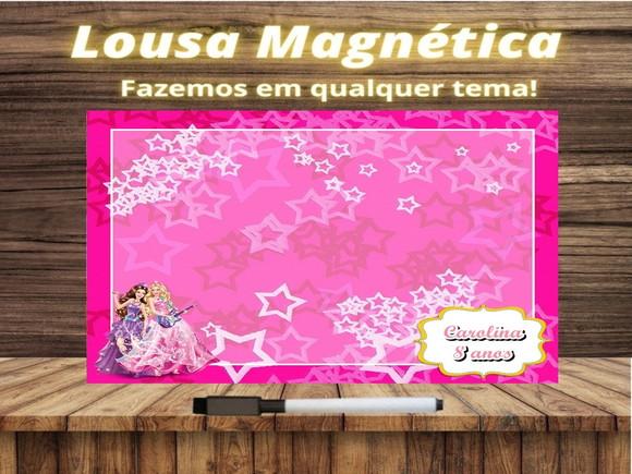 Lousa Magnética Barbie com Embalagem