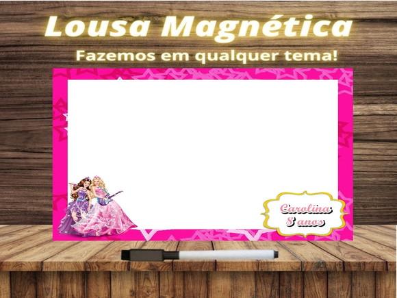Lousa Magnética Barbie com Embalagem