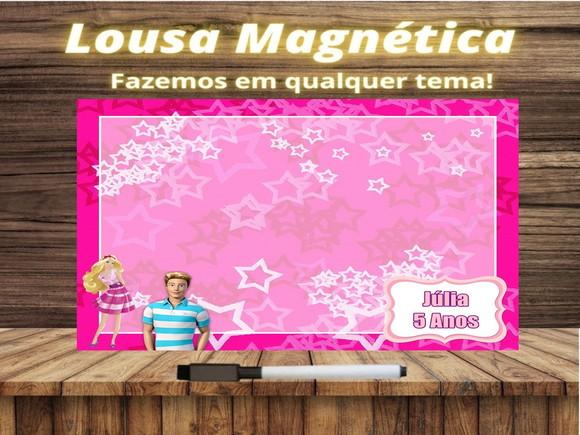 Lousa Magnética Barbie com Embalagem