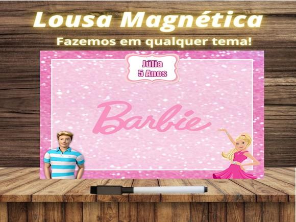Lousa Magnética Barbie com Embalagem