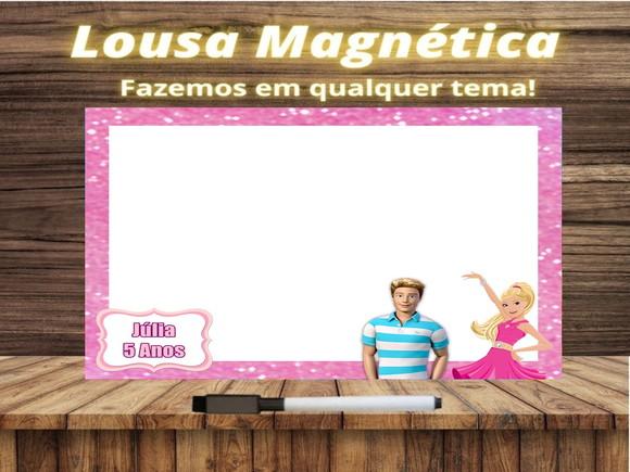 Lousa Magnética Barbie com Embalagem