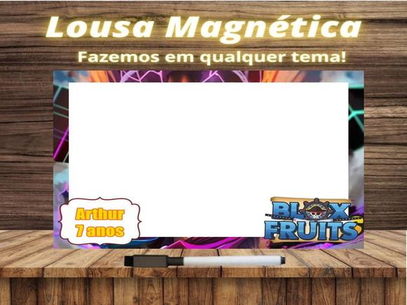 Lousa Magnética Blox Fruits com Embalagem