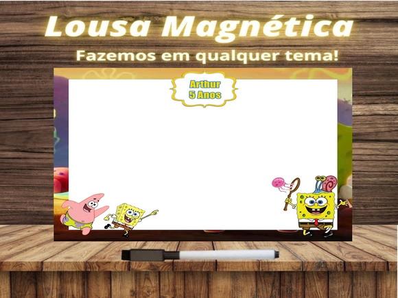 Lousa Magnética Bob Esponja com Embalagem