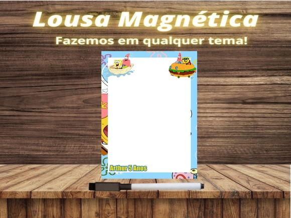 Lousa Magnética Bob Esponja com Embalagem
