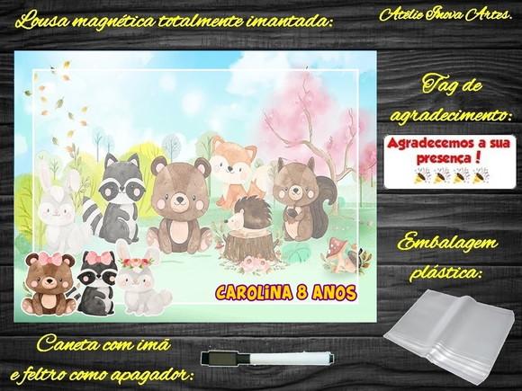 Lousa Magnética Bosque Encantado com Embalagem