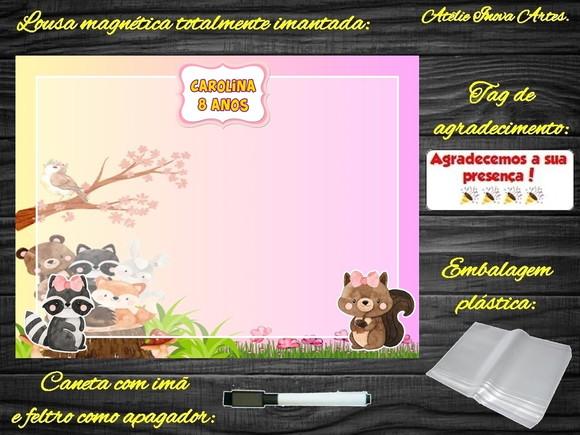 Lousa Magnética Bosque Encantado com Embalagem