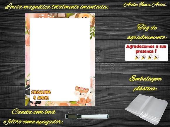 Lousa Magnética Bosque Encantado com Embalagem