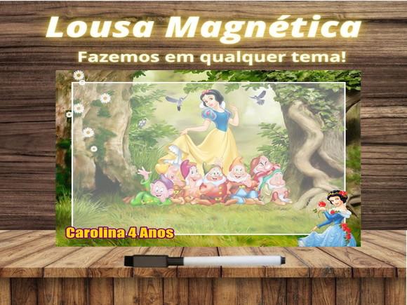 Lousa Magnética Branca de Neve com Embalagem