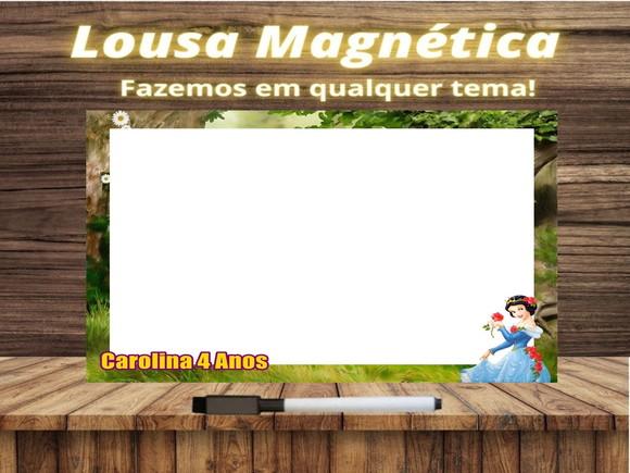 Lousa Magnética Branca de Neve com Embalagem