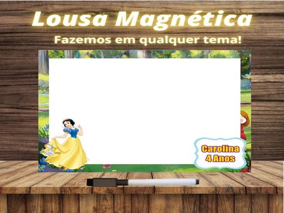 Lousa Magnética Branca de Neve com Embalagem