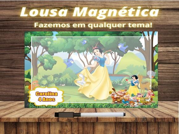 Lousa Magnética Branca de Neve com Embalagem
