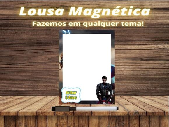 Lousa Magnética Capitão América com Embalagem