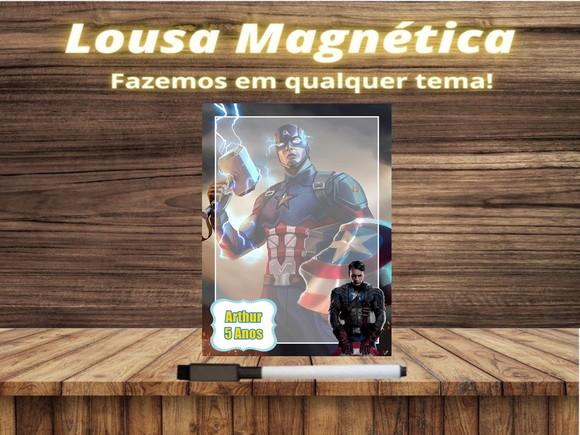 Lousa Magnética Capitão América com Embalagem