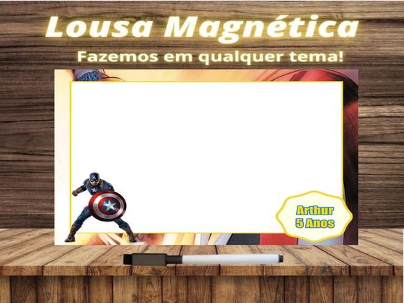 Lousa Magnética Capitão América com Embalagem