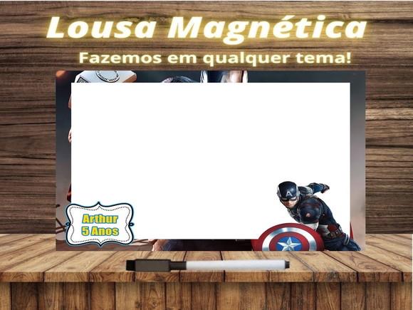 Lousa Magnética Capitão América com Embalagem