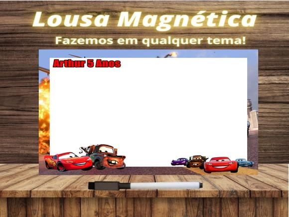 Lousa Magnética Carros com Embalagem