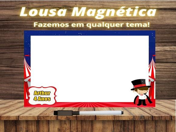 Lousa Magnética Circo com Embalagem