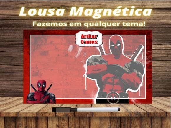 Lousa Magnética Deadpool com Embalagem