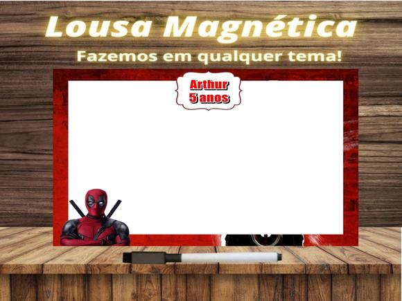 Lousa Magnética Deadpool com Embalagem